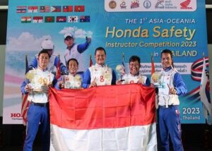 Instruktur AHM sukses di kompetisi safety riding di Asia & Oseania