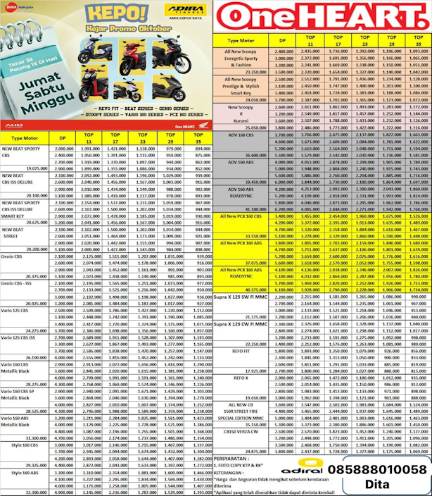 brosur motor honda depok